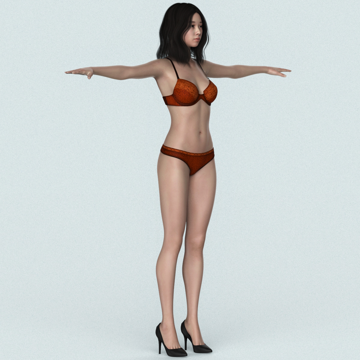 Beautiful Chinese Girl 3d Character By 3darcmall 3docean